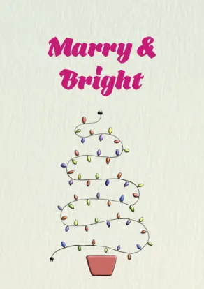 Holiday greeting cards 2022-X-mas tree from lights