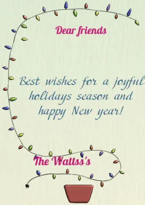 Holiday greeting cards 2022-X-mas tree from lights-оборот